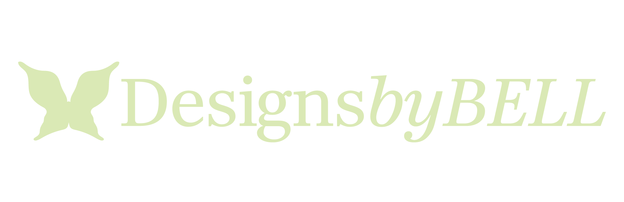 designs by bell logo green